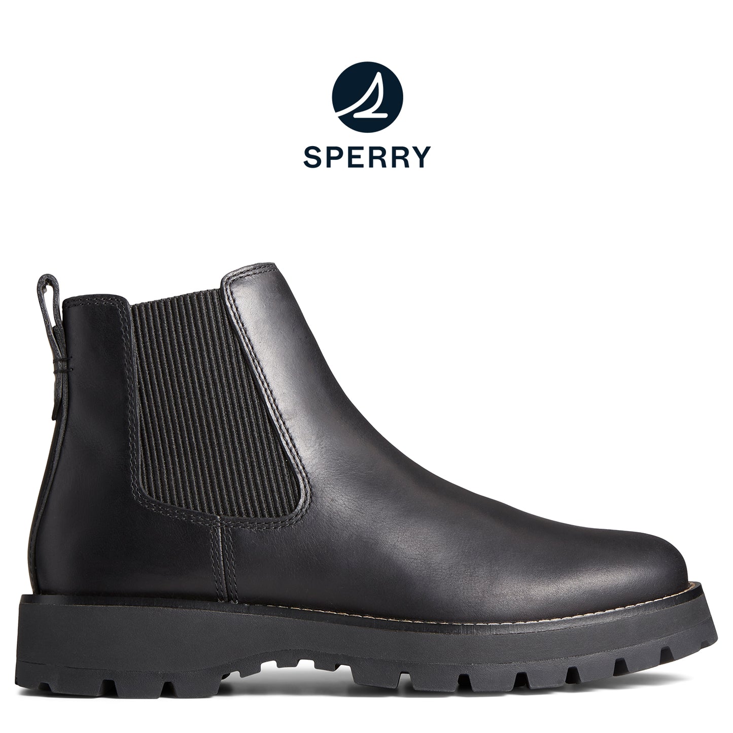 Sperry Women's Mountain Sider Chelsea Boots Black (STL25842)