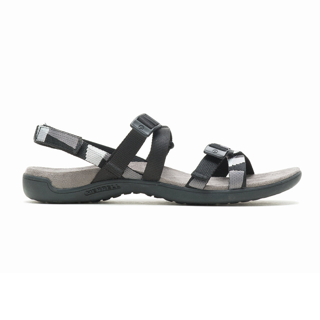 District 3 Backstrap Web-Black Womens Sandals Land