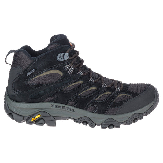 Merrell Moab 3 Mid Waterproof - Black Men's Hiking Shoes