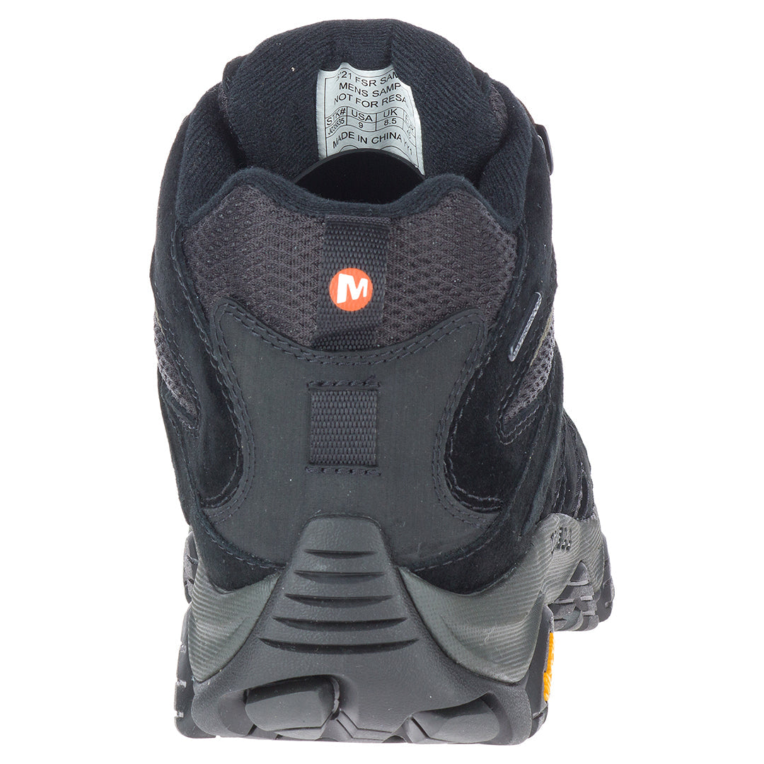 Merrell Moab 3 Mid Waterproof - Black Men's Hiking Shoes