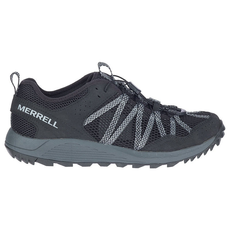 Merrell Wildwood Aerosport - Black Men's Hydro Hiking Shoes