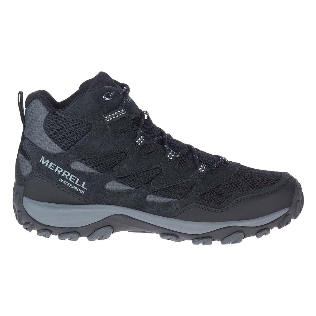 West Rim Mid Waterproof - Black Men's Hiking Shoes
