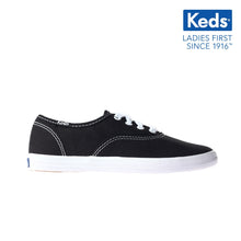 Load image into Gallery viewer, Keds Champion CVO Canvas Lace-up Girls&#39; Sneakers (Black) KY34120
