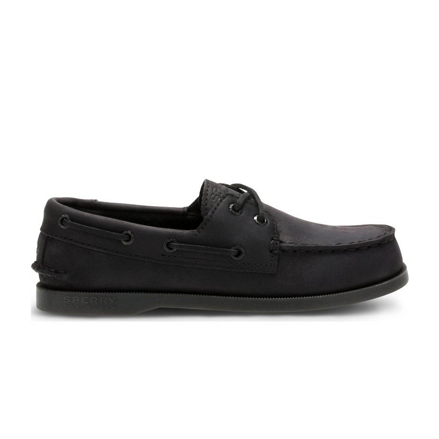 Sperry Big Kid's Authentic Original Boat Shoe - Black (YB57441)