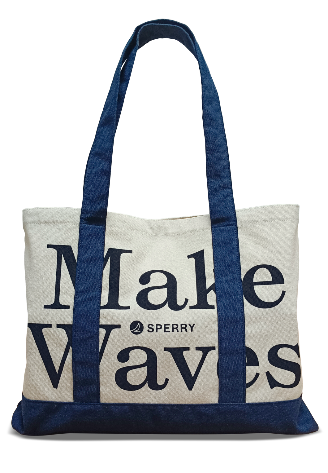 Sperry Gwp Tote Bag Waves -Cream/Navy