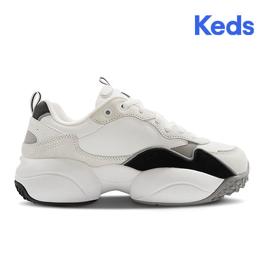 Keds Women's Bounce Sneaker White/Silver (Kc68167)