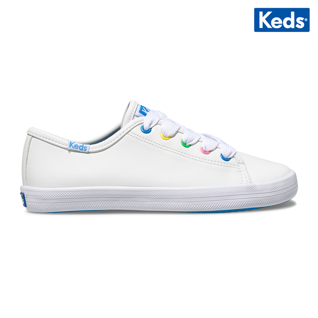 Big Kid Kickstart Multi-color Eyelets White | KK163959