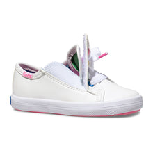 Load image into Gallery viewer, Little Kid Kickstart Seasonal Toe Cap Jr. Sneaker White | KL163765
