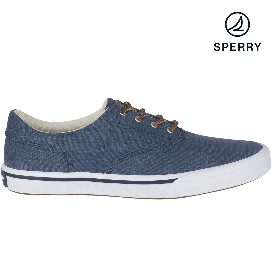 Sperry Men's Striper II Washed Sneaker -  Navy (STS16797)