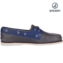Load image into Gallery viewer, Sperry Men&#39;s Gold Cup Authentic Original Grey/Blue Boat Shoe (STS19670)
