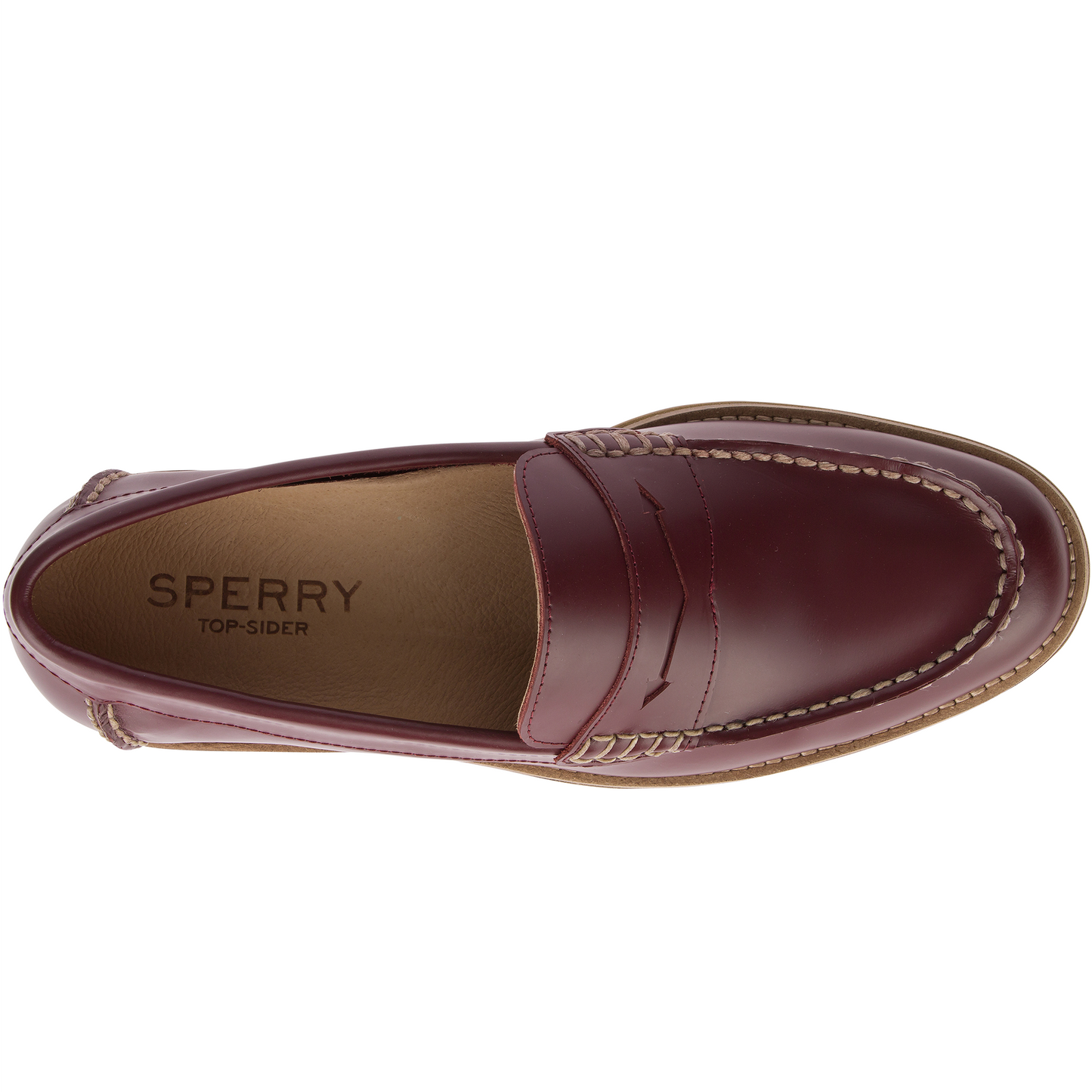 Sperry Men's Topsfield Penny Loafer Burgundy Casual (STS21472)