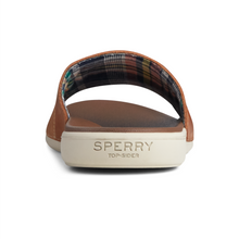 Load image into Gallery viewer, Sperry Mens Plushwave Dock Slide Leather / Tan
