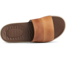 Load image into Gallery viewer, Sperry Mens Plushwave Dock Slide Leather / Tan
