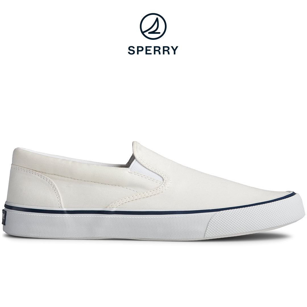 Sperry Men's Striper II Slip On Sneaker White (STS22404)