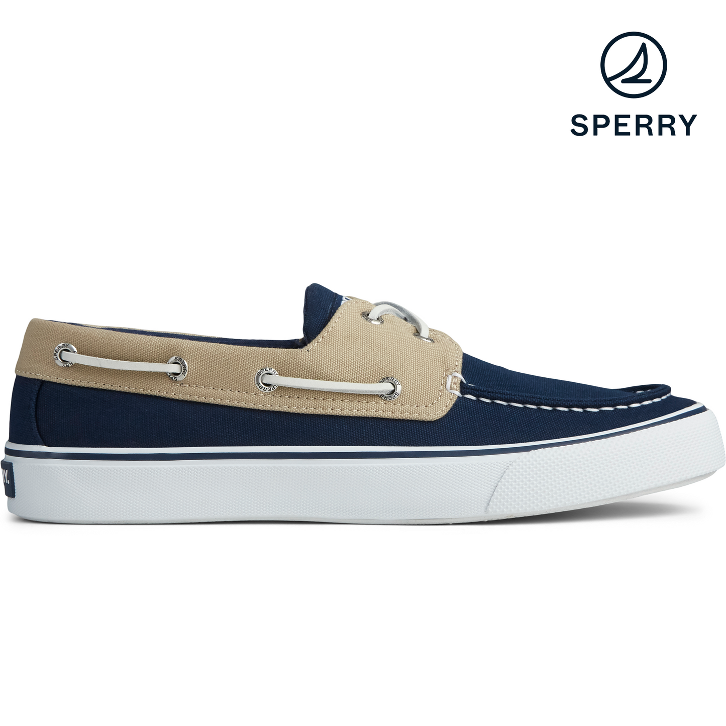 Sperry Men's Bahama II Saturated Sneaker - Navy/Khaki (STS22516)