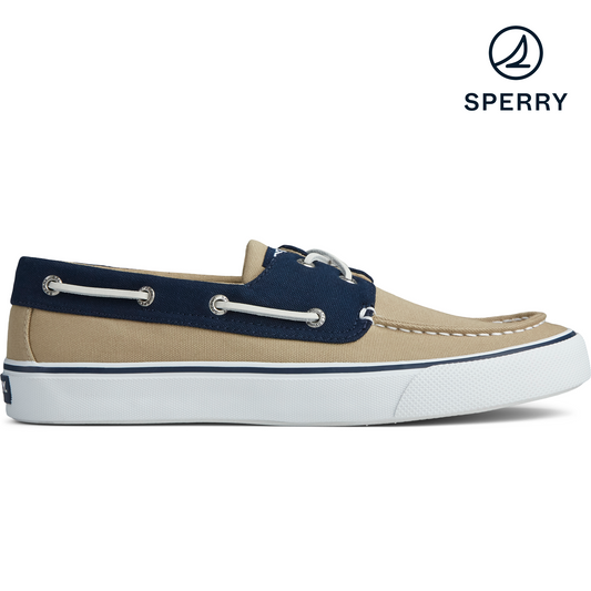 Sperry Men's Bahama II Saturated Sneaker - Khaki/Navy (STS22530)