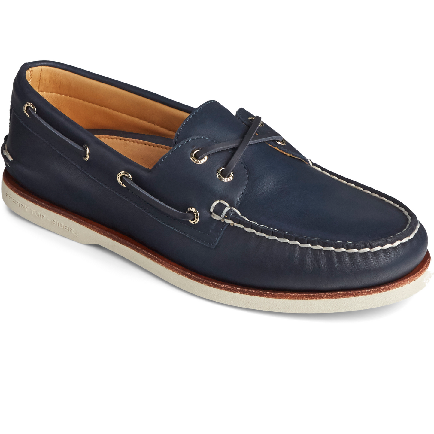 Sperry Men's Gold Cup Authentic Original  Glove Leather Boat Shoe - Navy (STS22578)