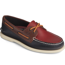 Load image into Gallery viewer, Sperry Men&#39;s Authentic Original Tri-Tone Boat Shoe - Black/Burgundy (STS22675)
