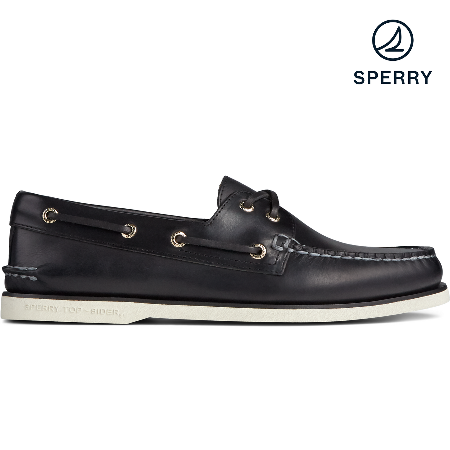 Sperry Men's Gold Cup Authentic Original Orleans Boat Shoe - Black (STS22967)