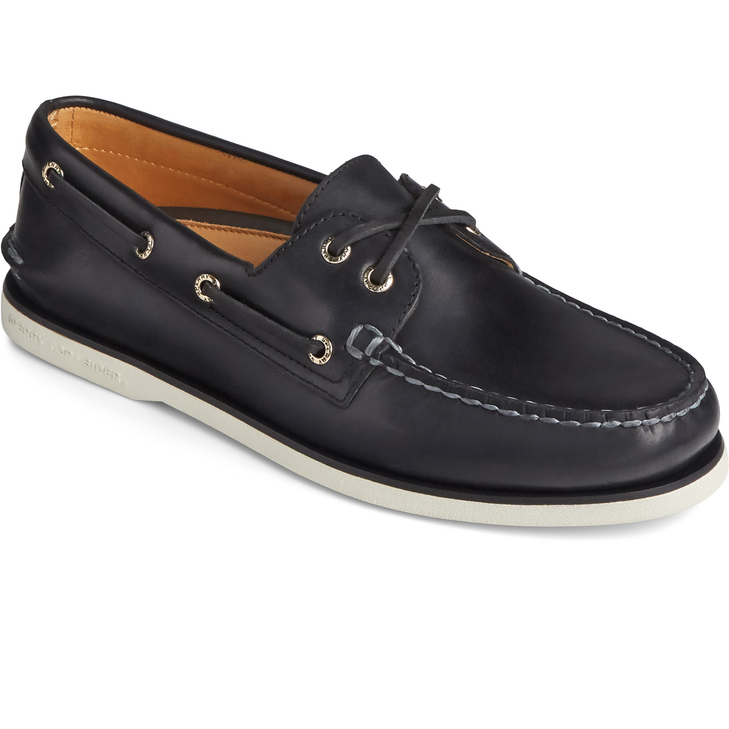 Sperry Men's Gold Cup Authentic Original Orleans Boat Shoe - Black (STS22967)