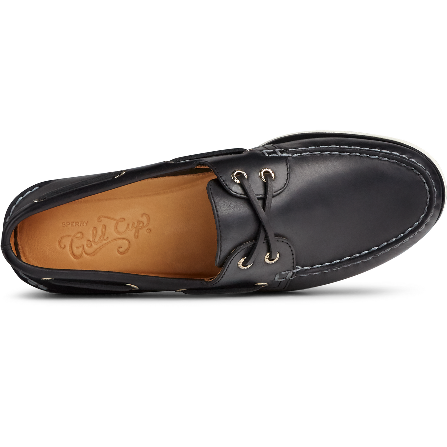 Sperry Men's Gold Cup Authentic Original Orleans Boat Shoe - Black (STS22967)