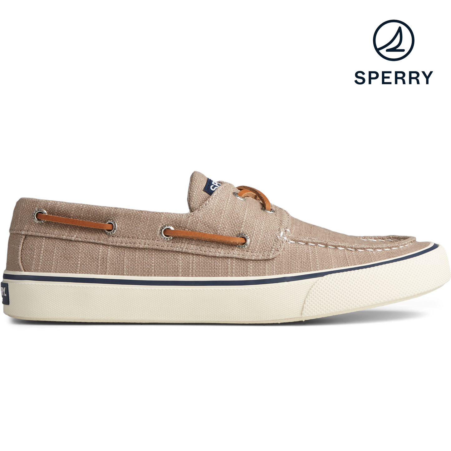 Sperry Men's Bahama II Baja Linen Taupe STS230490