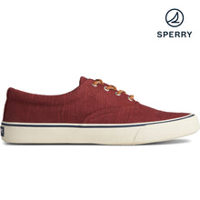 Load image into Gallery viewer, Sperry Men&#39;s Striper II Baja Linen Sneaker - Red (STS23057)
