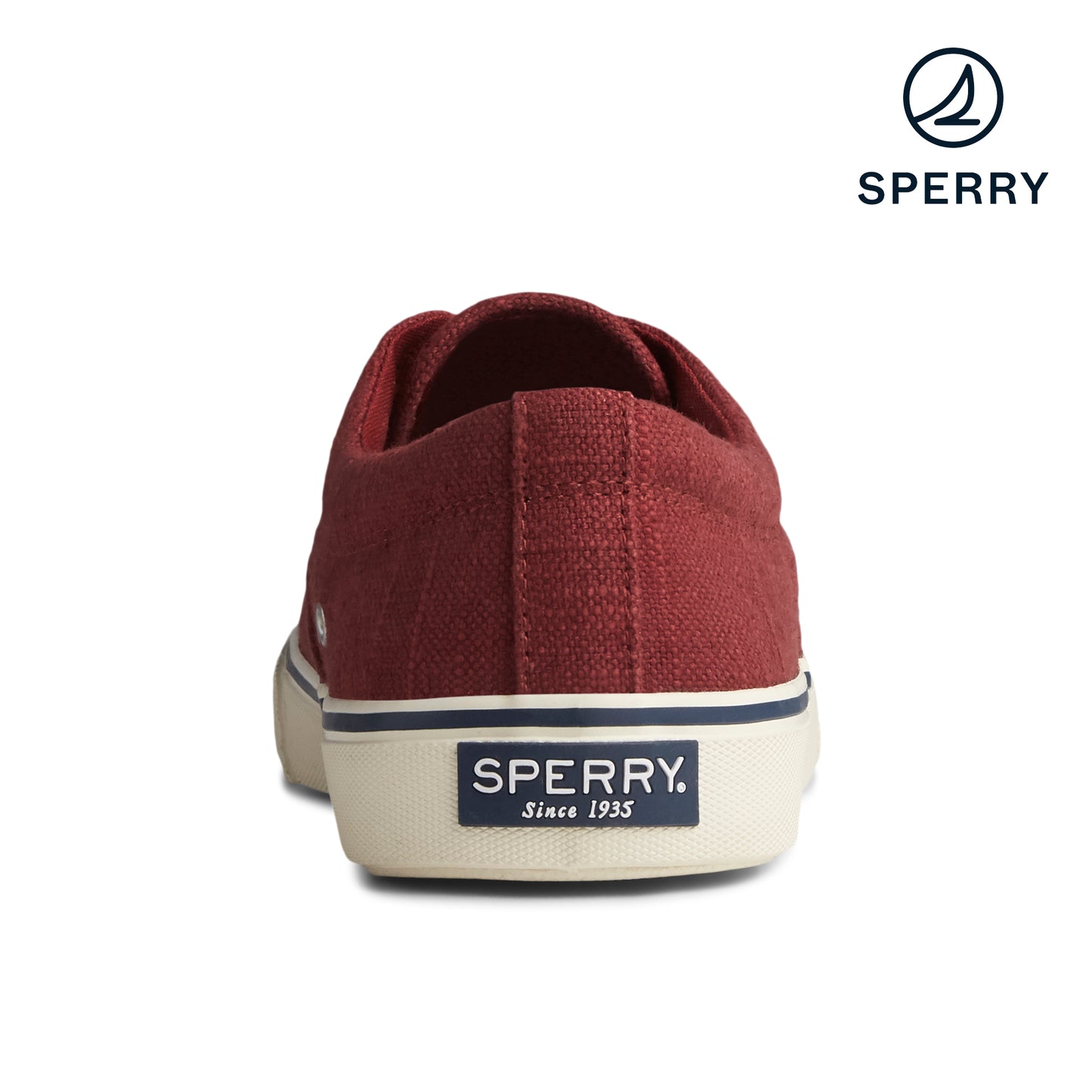 Sperry Men's Striper II Baja Linen Sneaker - Red (STS23057)