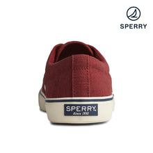 Load image into Gallery viewer, Sperry Men&#39;s Striper II Baja Linen Sneaker - Red (STS23057)
