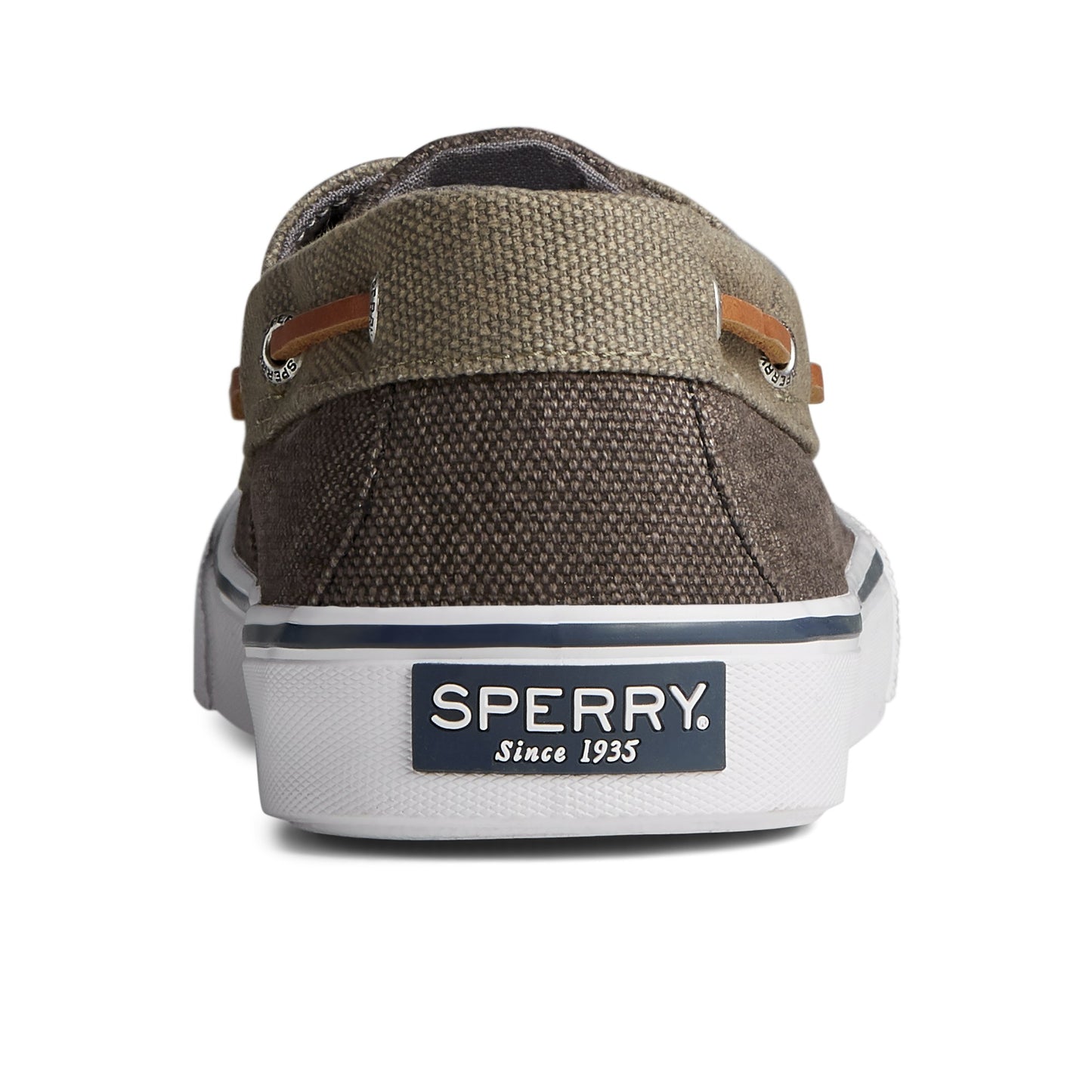 Sperry Men's Bahama II Waxy Canvas Sneaker - Olive (STS23463)
