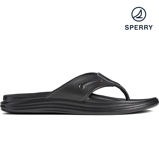 Sperry Men's Windward Float Flip Flop Sandal - Black (STS23496)