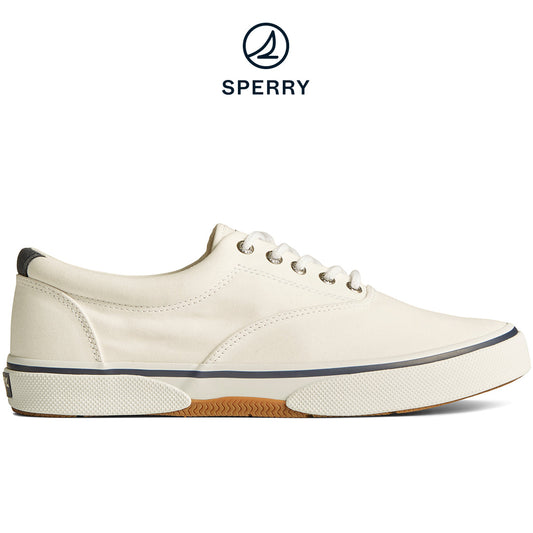 Sperry Men's Halyard CVO Saltwashed Sneaker White (STS23580)