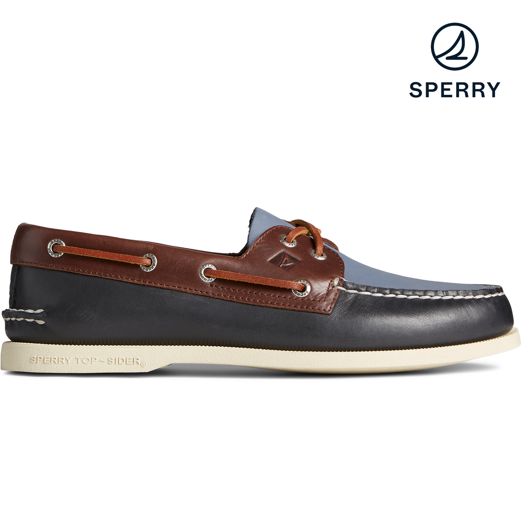Sperry Men's Authentic Original Tri-Tone Boat Shoe - Navy (STS23774)