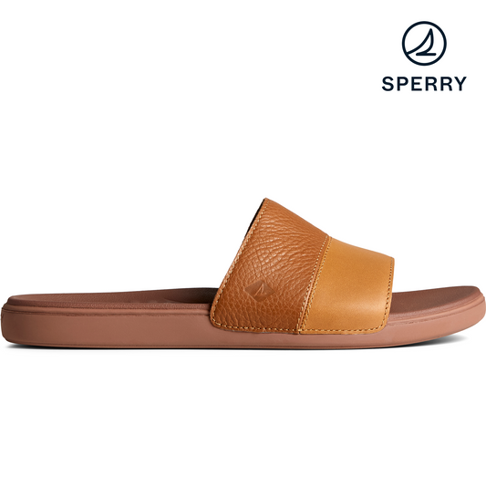 Sperry Men's PLUSHWAVE Dock Slide Sandal - Tan (STS24139)