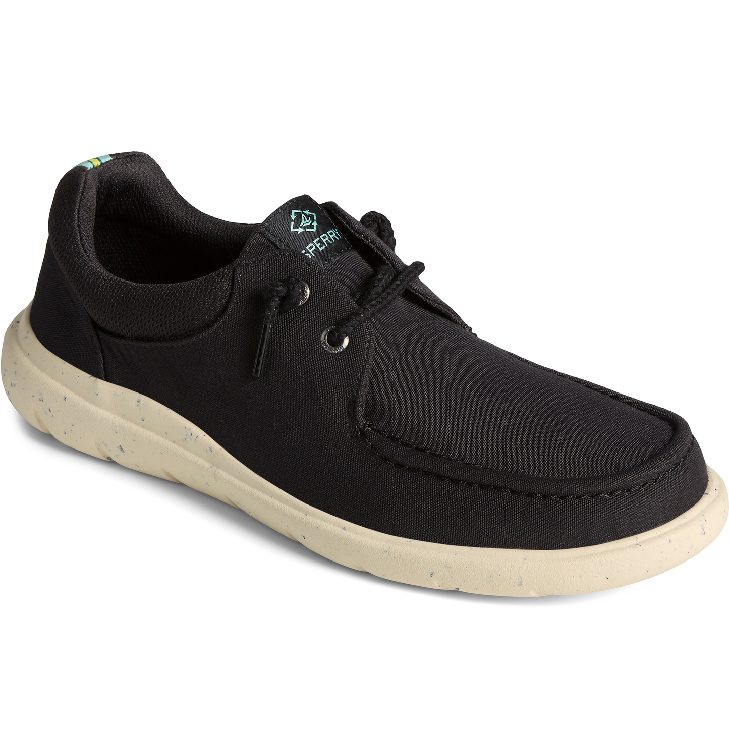 Sperry Women's Captain's Moc SeaCycled™ Sneaker - Black (STS24224)