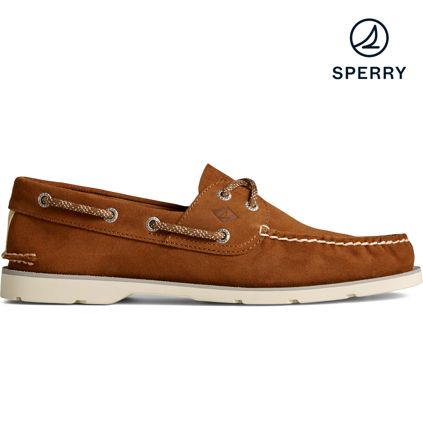 Sperry Men's Leeward 2-Eye Tech Camo Boat Shoe - Brown (STS24435)