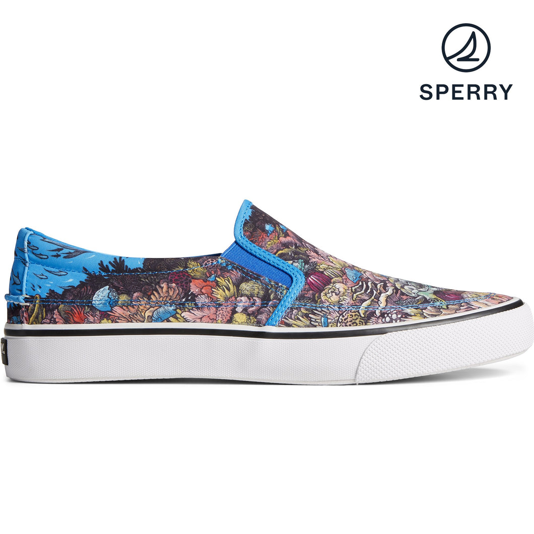 Sperry Men's Sperry x Kerby Striper II Slip On Sneaker - Blue (STS24458)