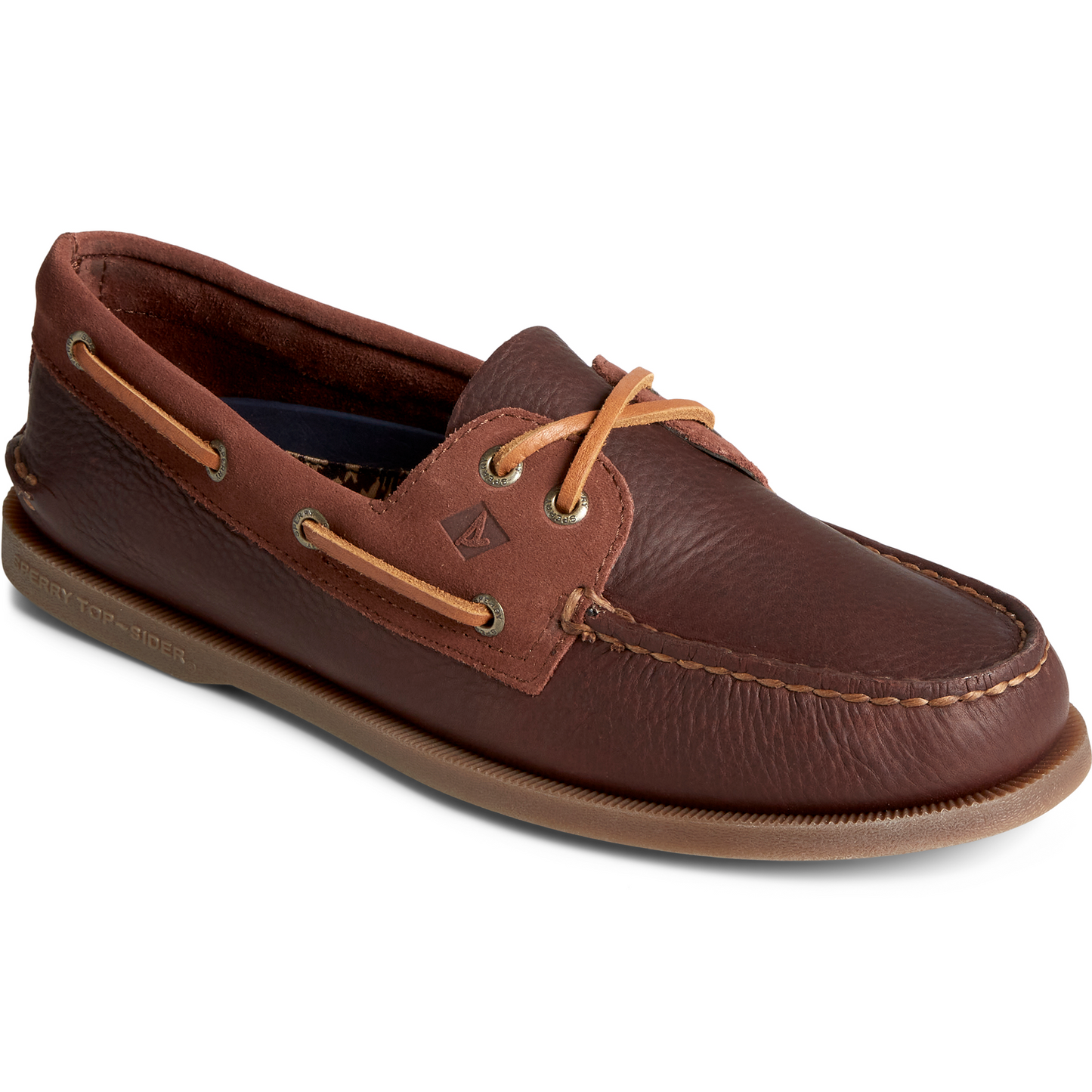 Sperry Men's Authentic Original Tumbled/Suede Boat Shoe - Brown (STS24531)
