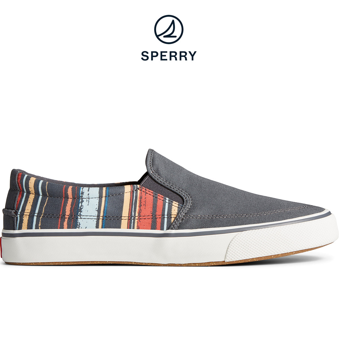 Sperry Men's Striper II Resort Slip On Sneaker - Black (STS24836)