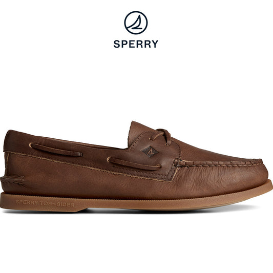 Sperry Men's A/O 2-Eye Cross Lace- Brown (STS24957)
