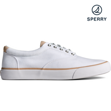 Load image into Gallery viewer, Sperry Men&#39;s Striper II CVO SeaCycled™  Twill Sneaker - White (STS25141)
