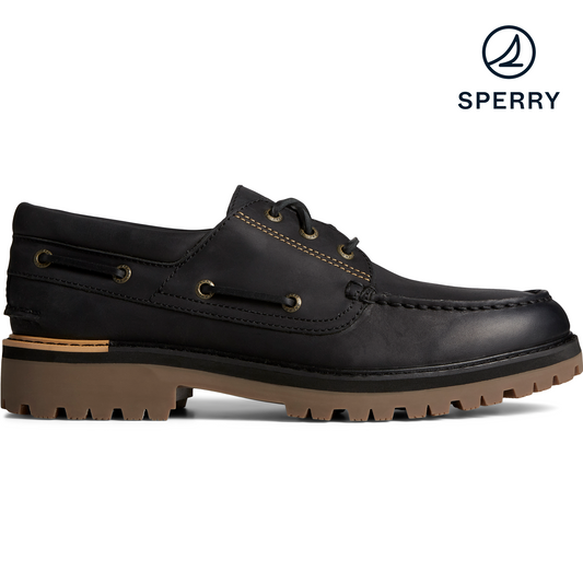 Sperry Men's Authentic Original Lug Boat Shoe - Black (STS25155)