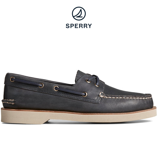 Sperry Men's Authentic Original 2-Eye Double Sole Cross Lace Boat Shoe Navy (STS25284)