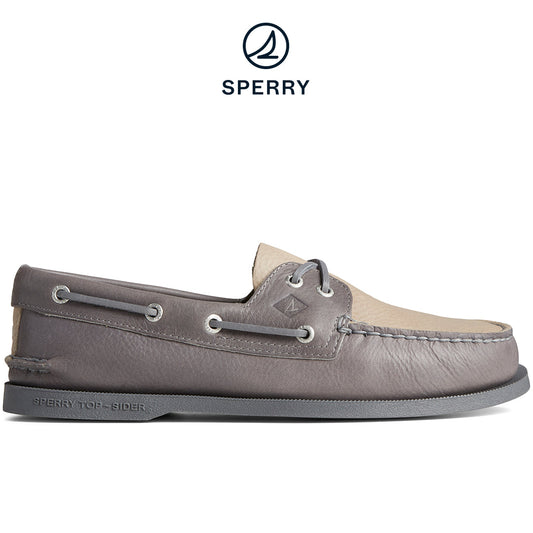 Sperry Men's Authentic Original™ Tumbled Boat Shoe Grey (STS25291)