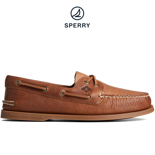 Sperry Men's Authentic Original™ Tumbled Boat Shoe Brown (STS25292)