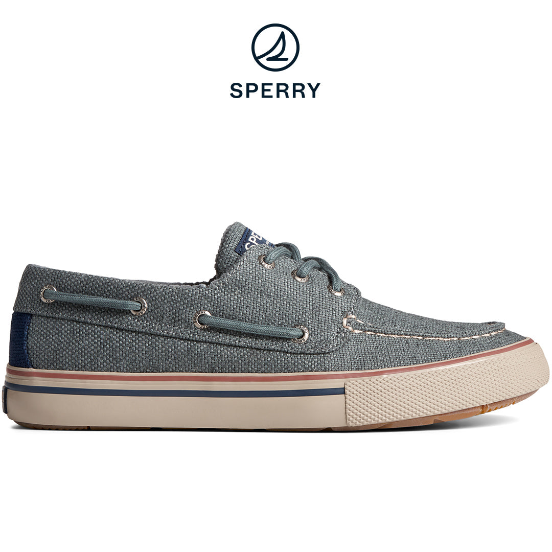 Sperry Men's SeaCycled™ Bahama Storm 3-Eye Boat Sneaker Light Grey (STS25317)