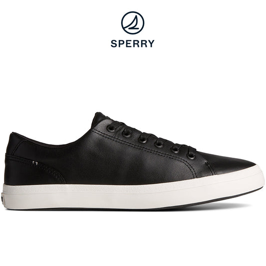 Sperry Men's Striper II Leather Sneaker Black (STS25433)