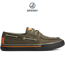 Load image into Gallery viewer, Sperry Men&#39;s SeaCycled™ Bahama Storm 3-Eye Boat Sneaker Olive/Black (STS25457)
