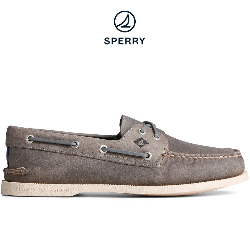 Sperry Men's Authentic Original™ Leather Boat Shoe Grey (STS25510)