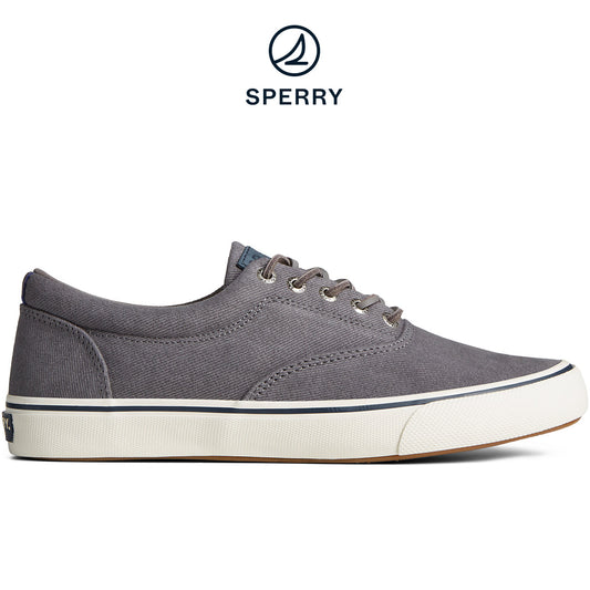 Sperry Men's SeaCycled™ Striper II CVO Textile Sneaker Grey (STS25513)